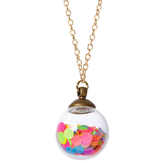 Boogie Nights Crystal Ball Necklace