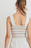 Peplum Wide Striped tank