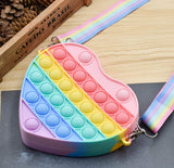 Pop It Pastel Rainbow Heart Handbag (Tween)