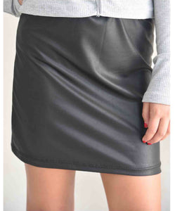 Haley Pleather Pencil Skirt