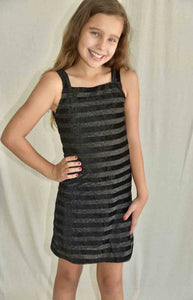 Delilah Velvet Stripe Dress